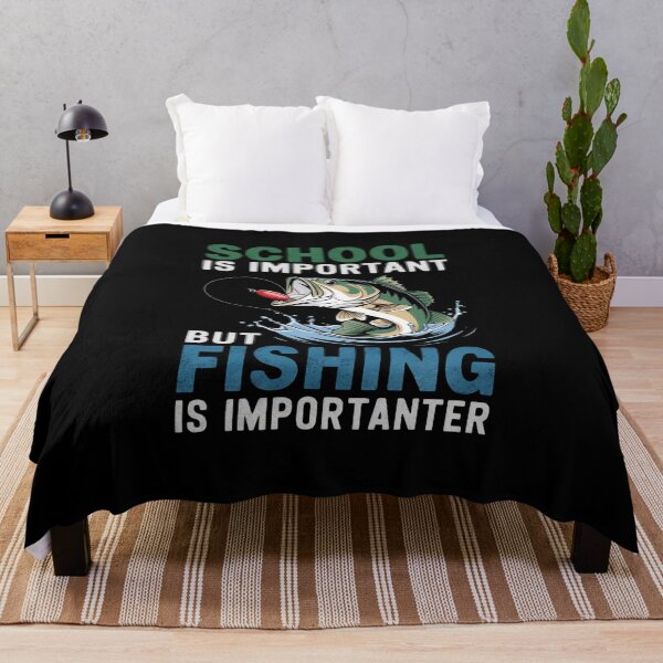 Item preview, School is Important But Fishing is Importanter, Fishing Life, designed and sold by BLZART.