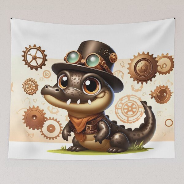 Item preview, Steampunk Caiman designed and sold by Sillytoe.