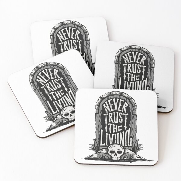 Item preview, Never Trust The Living - Gothic Tombstone / Nunca Confie nos Vivos - Lápide Gótica designed and sold by debbiebento.