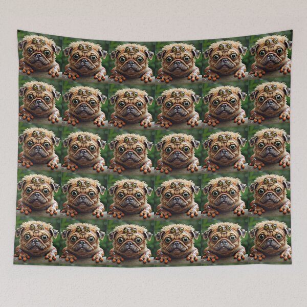 Item preview, pug frog designed and sold by pug-maniac.