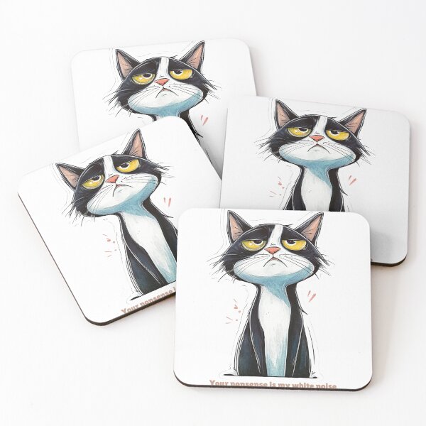 Item preview, Snarky Cat: Your nonsense is my white noise designed and sold by badburropress.