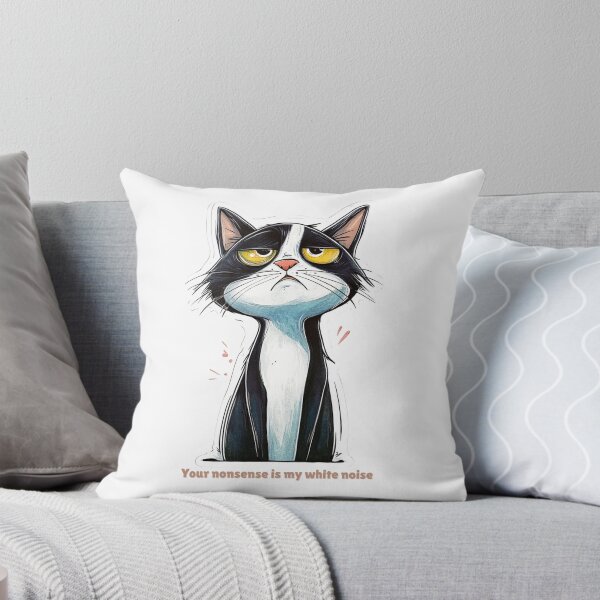 Item preview, Snarky Cat: Your nonsense is my white noise designed and sold by badburropress.