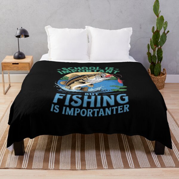 Item preview, School is Important But Fishing is Importanter, Fishing Life, designed and sold by BLZART.