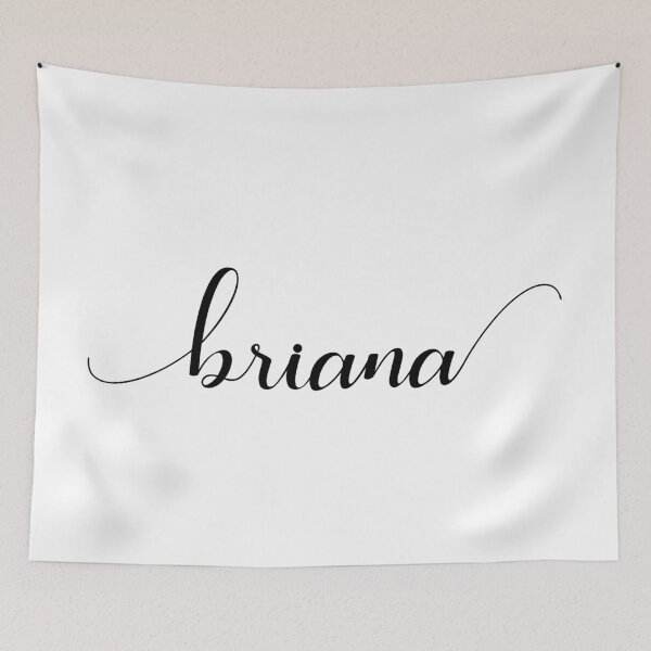 Item preview, Briana - Custom name on delicate black cursive font designed and sold by To the Lua.