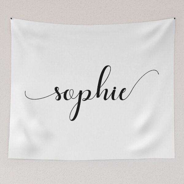 Item preview, Sophie - Custom name on delicate black cursive font designed and sold by To the Lua.