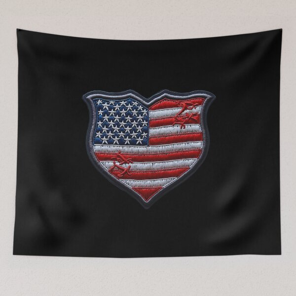Item preview, Usa Flag Iron On Patches designed and sold by saloui.