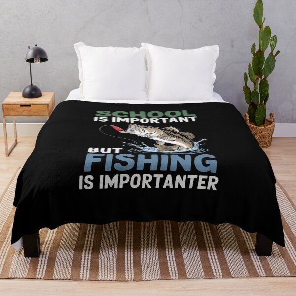 Item preview, School is Important But Fishing is Importanter, Fishing Life, designed and sold by BLZART.