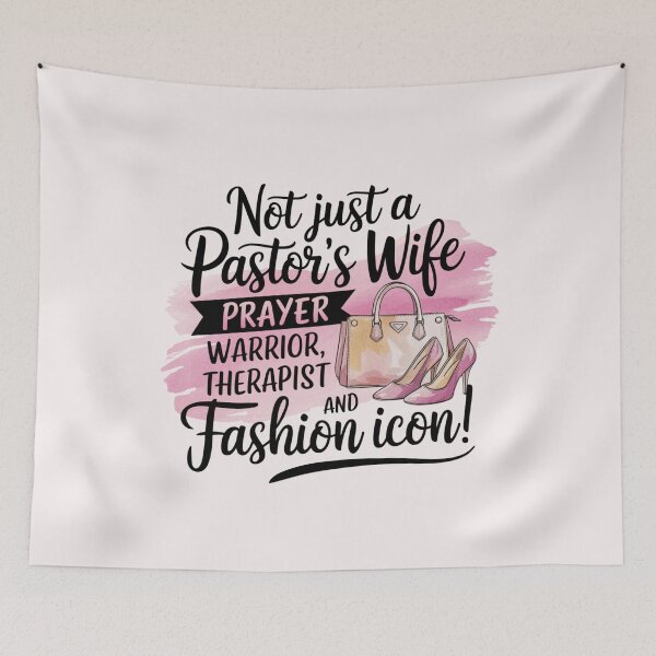 Item preview, Funny Pastors Wife Appreciation Gifts Fashion Icon, Therapist Prayer Warrior designed and sold by Heritage Hive Studio.