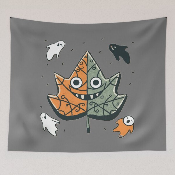 Item preview, Cheerful Leaf and Ghostly Friends / Folha Alegre e Amigos Fantasmas designed and sold by debbiebento.