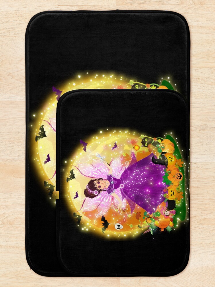 Thumbnail 5 of 6, Bath Mat, Courtney's Fairy Costumes~Halloween Pumpkin Special designed and sold by FairyBookClub.