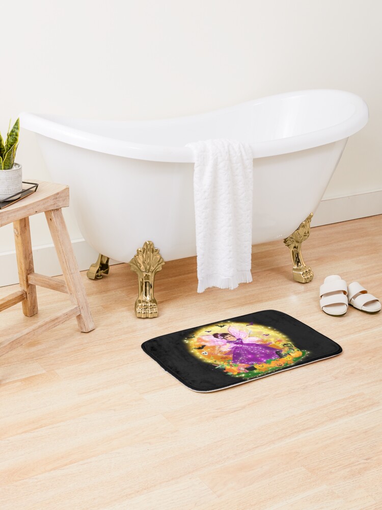 Thumbnail 2 of 6, Bath Mat, Courtney's Fairy Costumes~Halloween Pumpkin Special designed and sold by FairyBookClub.