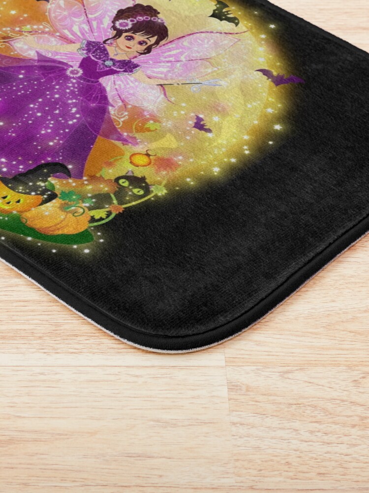 Thumbnail 3 of 6, Bath Mat, Courtney's Fairy Costumes~Halloween Pumpkin Special designed and sold by FairyBookClub.