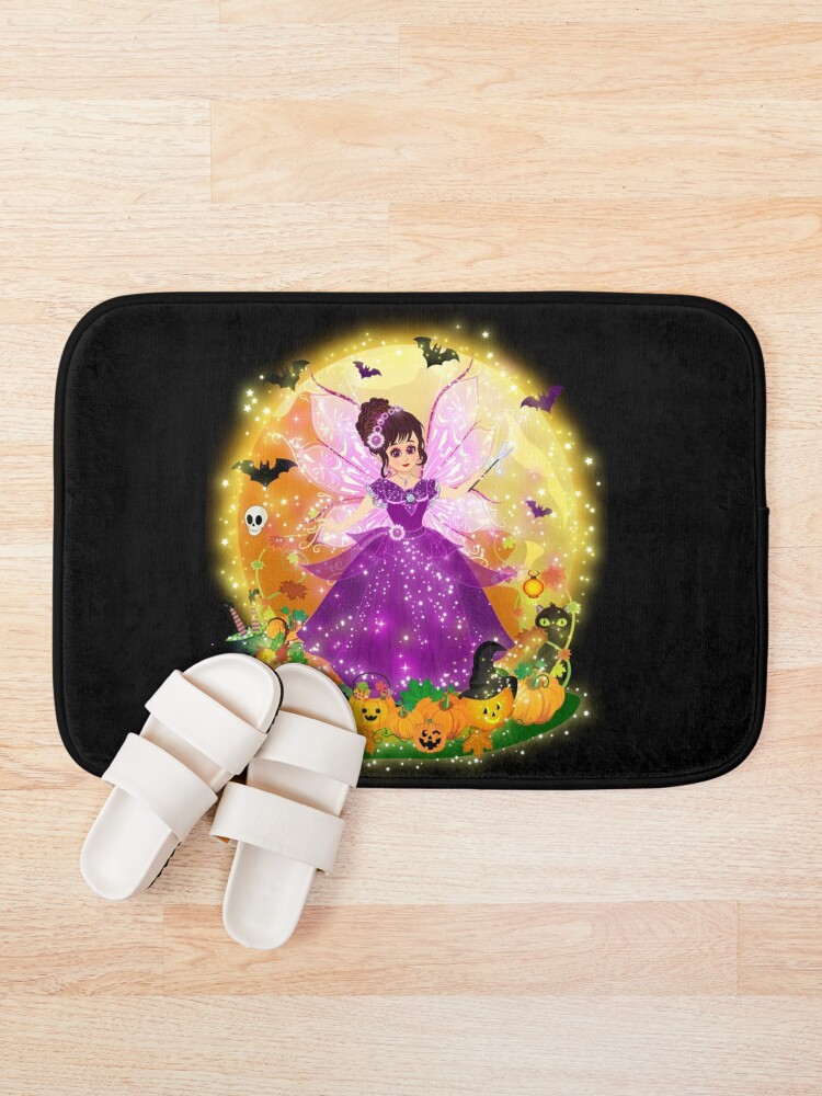 Thumbnail 1 of 6, Bath Mat, Courtney's Fairy Costumes~Halloween Pumpkin Special designed and sold by FairyBookClub.