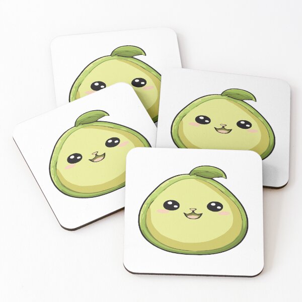 Item preview, Avocat or Avocato, avocado with the face of a cat kawaii chibi designed and sold by AdrianMDesigns.