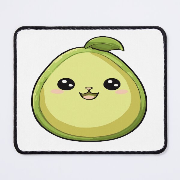 Item preview, Avocat or Avocato, avocado with the face of a cat kawaii chibi designed and sold by AdrianMDesigns.