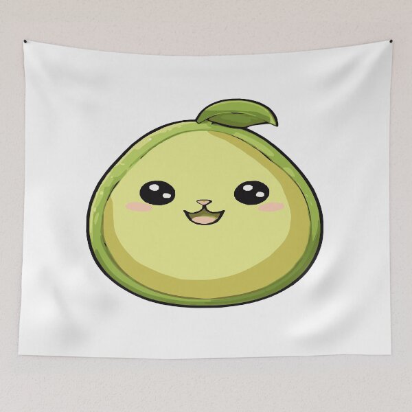 Item preview, Avocat or Avocato, avocado with the face of a cat kawaii chibi designed and sold by AdrianMDesigns.