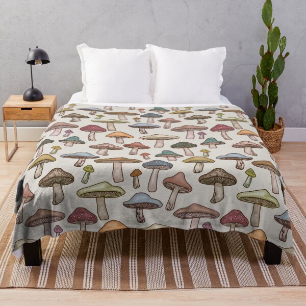 Item preview, Wild Mushrooms in Cottage Core Colors designed and sold by Unhinged Heather.