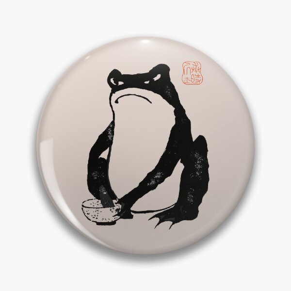 Item preview,   Grumpy frog Japanese matsumoto hoji  | Matcha Tea Ceremony Frog Meika Gafu by Matsumoto Hoji  designed and sold by TeeARTHY.