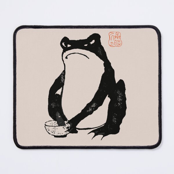 Item preview, Grumpy frog Japanese matsumoto hoji | Matcha Tea Ceremony Frog Meika Gafu by Matsumoto Hoji designed and sold by TeeARTHY.