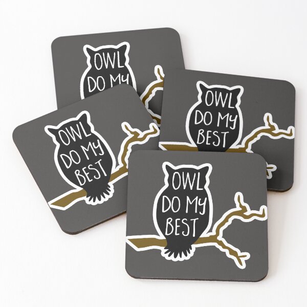 Item preview, Owl do my best - motivational owl pun designed and sold by hitechmom.