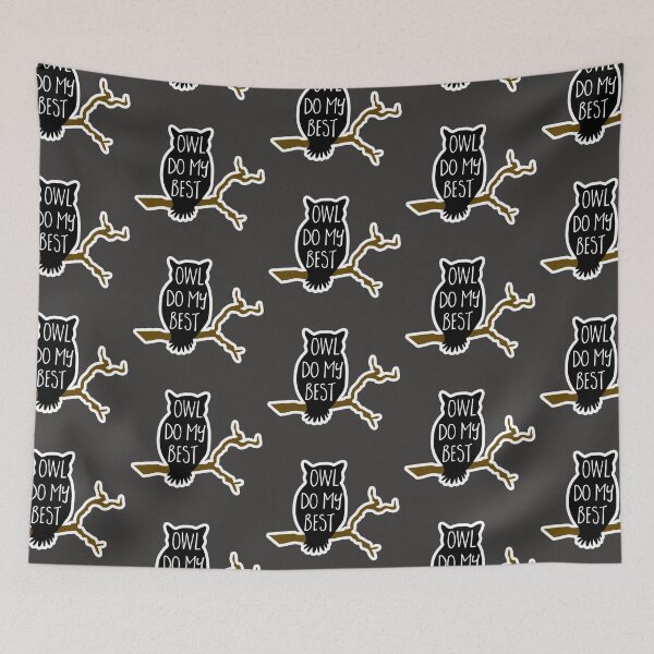 Item preview, Owl do my best - motivational owl pun designed and sold by hitechmom.