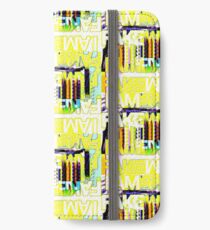 I am Fake - yellow words graphic design iPhone Wallet/Case/Skin
