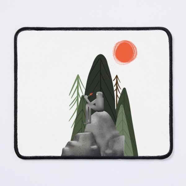 Item preview, The wild robot sitting. Forest, stone, flower.  designed and sold by KateArt26.