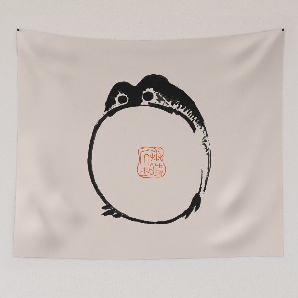 Item preview,  Grumpy frog Japanese matsumoto hoji  | Frog Meika Gafu by Matsumoto Hoji  designed and sold by TeeARTHY.