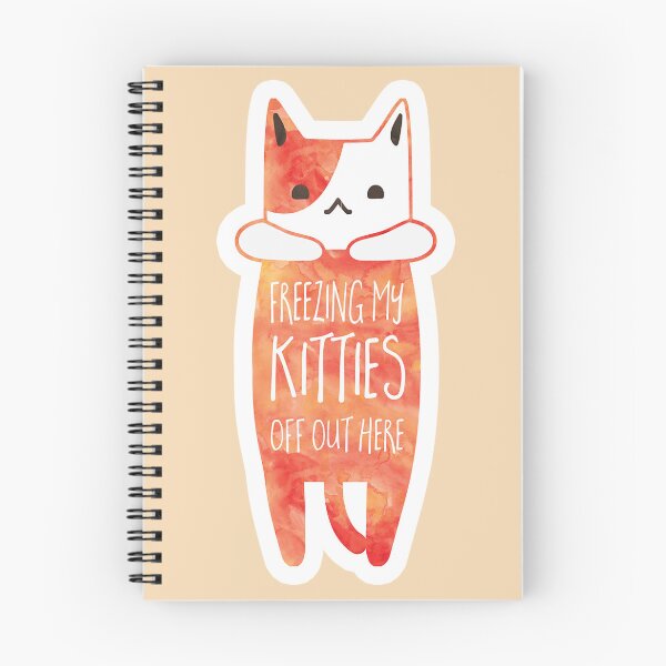 Item preview, Cold Weather Cat pun - Freezing my KITTIES off out here! designed and sold by hitechmom.