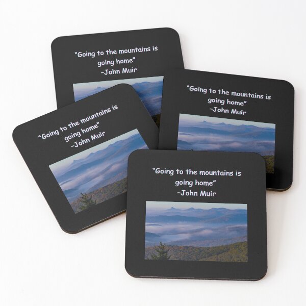 Item preview, "Going to the mountains is going home" -John Muir designed and sold by Planet Agora.