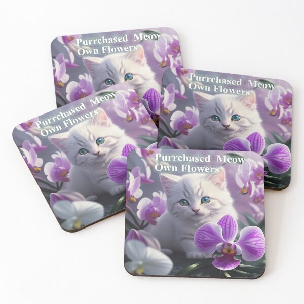 Item preview, Cat Bought Her Own Flower designed and sold by IvaRenee.