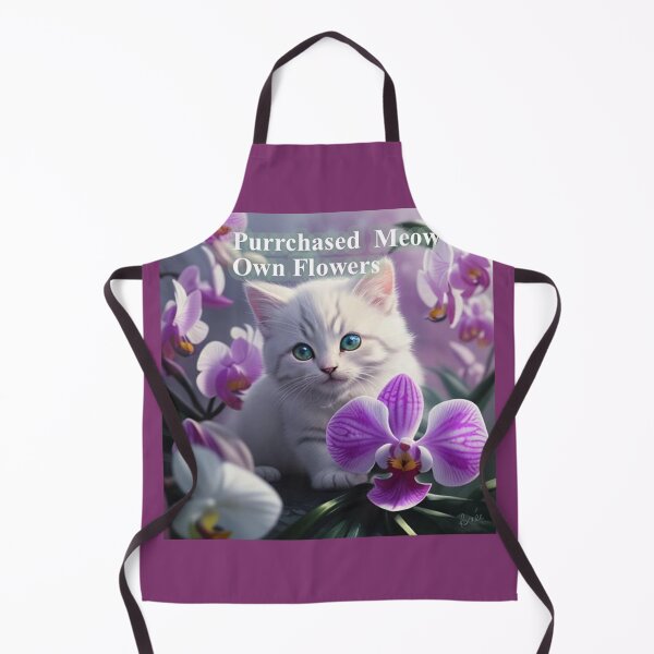 Item preview, Cat Bought Her Own Flower designed and sold by IvaRenee.