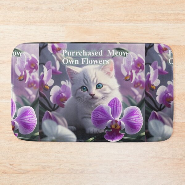 Item preview, Cat Bought Her Own Flower designed and sold by IvaRenee.