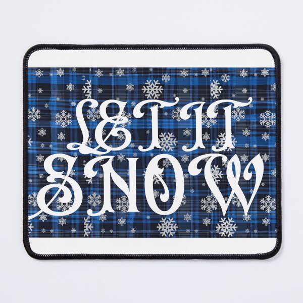 Item preview, let it snow blue and white christmas holiday designed and sold by HABlackwood.