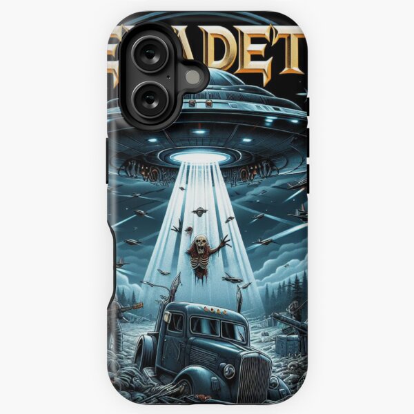 Aperçu de l'œuvre Megadeth Alien Américano créée et vendue par TheTshirtKing.