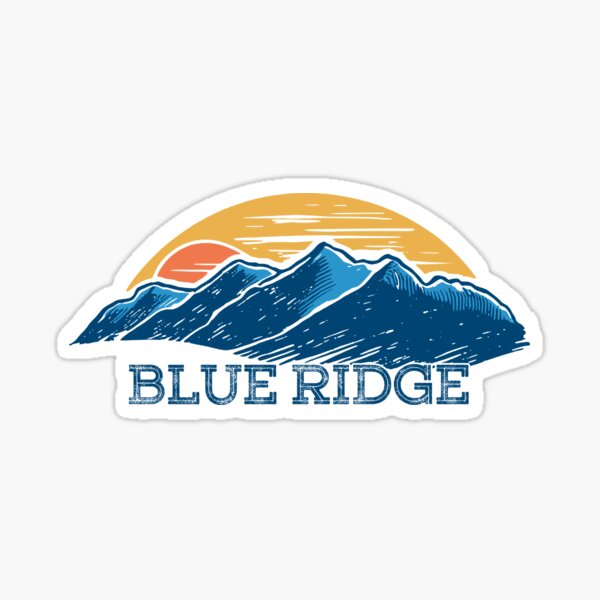 Item preview, Retro Blue Ridge Mountains designed and sold by FlashCraft Design.