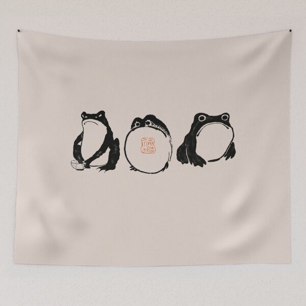 Item preview,  Grumpy frog Japanese matsumoto hoji  | Frog Meika Gafu by Matsumoto Hoji  designed and sold by TeeARTHY.
