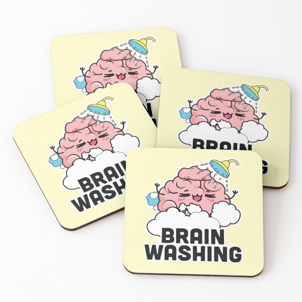 Item preview, Brain Washing Pun Cartoon Design - Clean Your Mind with a Smile! designed and sold by hitechmom.