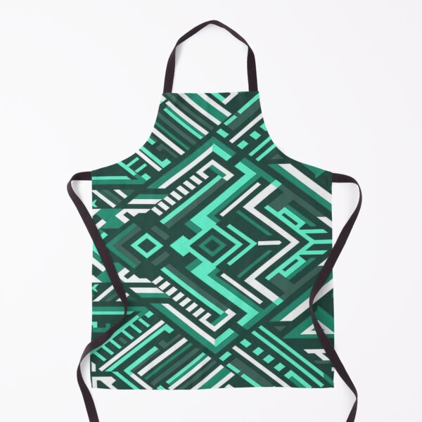 Item preview, Green & White Geomteric pattern designed and sold by adlkh.