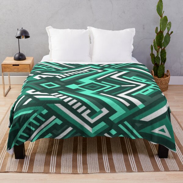 Item preview, Green & White Geomteric pattern designed and sold by adlkh.