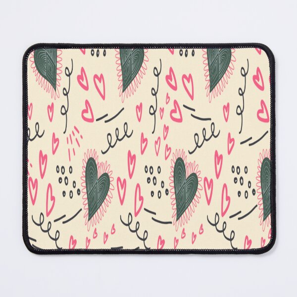 Item preview, Pink & Black Hearts Seamless Pattern designed and sold by adlkh.