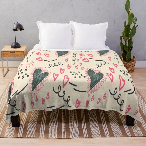 Item preview, Pink & Black Hearts Seamless Pattern designed and sold by adlkh.