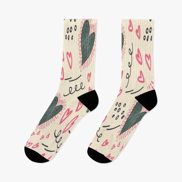 Item preview, Pink & Black Hearts Seamless Pattern designed and sold by adlkh.