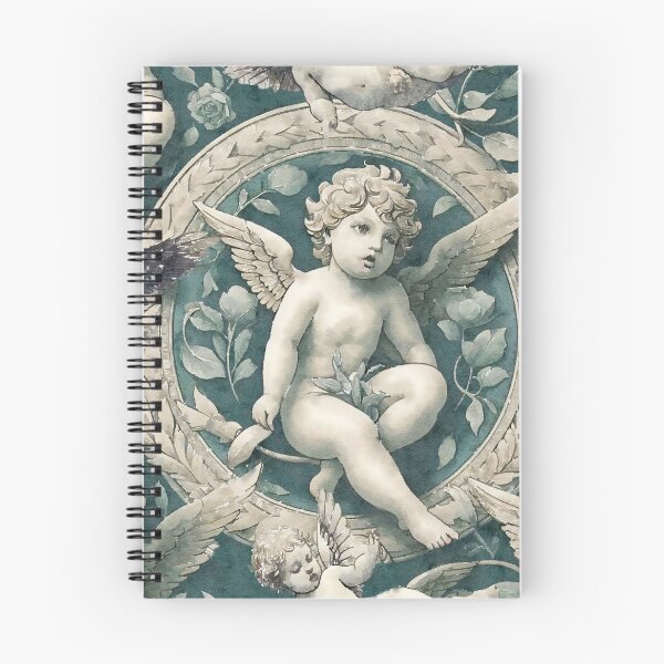 Item preview, Fresco del jardín de los querubines designed and sold by pinebluedesign.