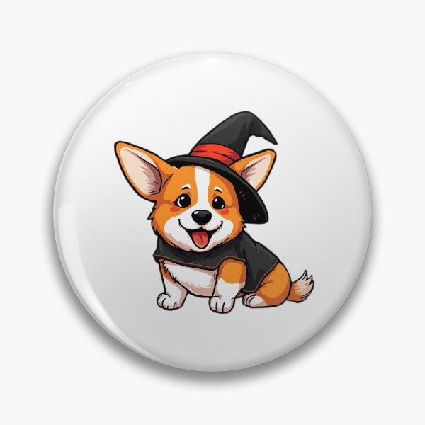 Item preview, Adorable Witch Corgi designed and sold by EpicPaws.