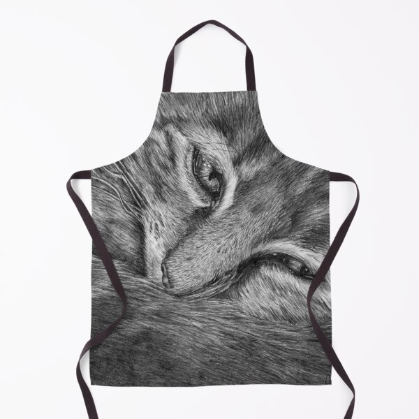 Item preview, Hyper-Realistic Sleeping Cat Pencil Drawing – Detailed Feline Art designed and sold by Curtis Brown.