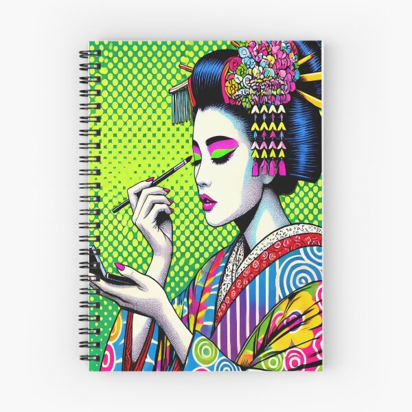 Item preview, Geisha Makeup Art – Bold Pop Art Fusion designed and sold by SakuraJapanArt.