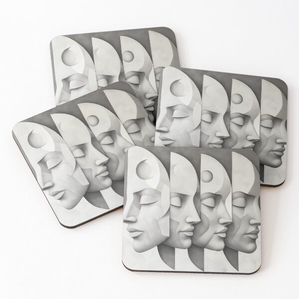 Item preview, A design of five faces arranged side by side. designed and sold by HEMRO.