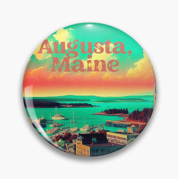 Item preview, Visiting State Capitals - Augusta, Maine designed and sold by Red Studios.