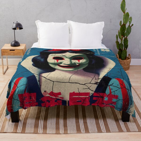 Item preview, Creepy Japanese Horror Mask Art | Distorted Retro Fairytale Poster designed and sold by IAPICTURE.
